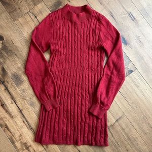 Red Sweater Dress